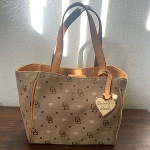 Tan Brown Dooney & Bourke Purse